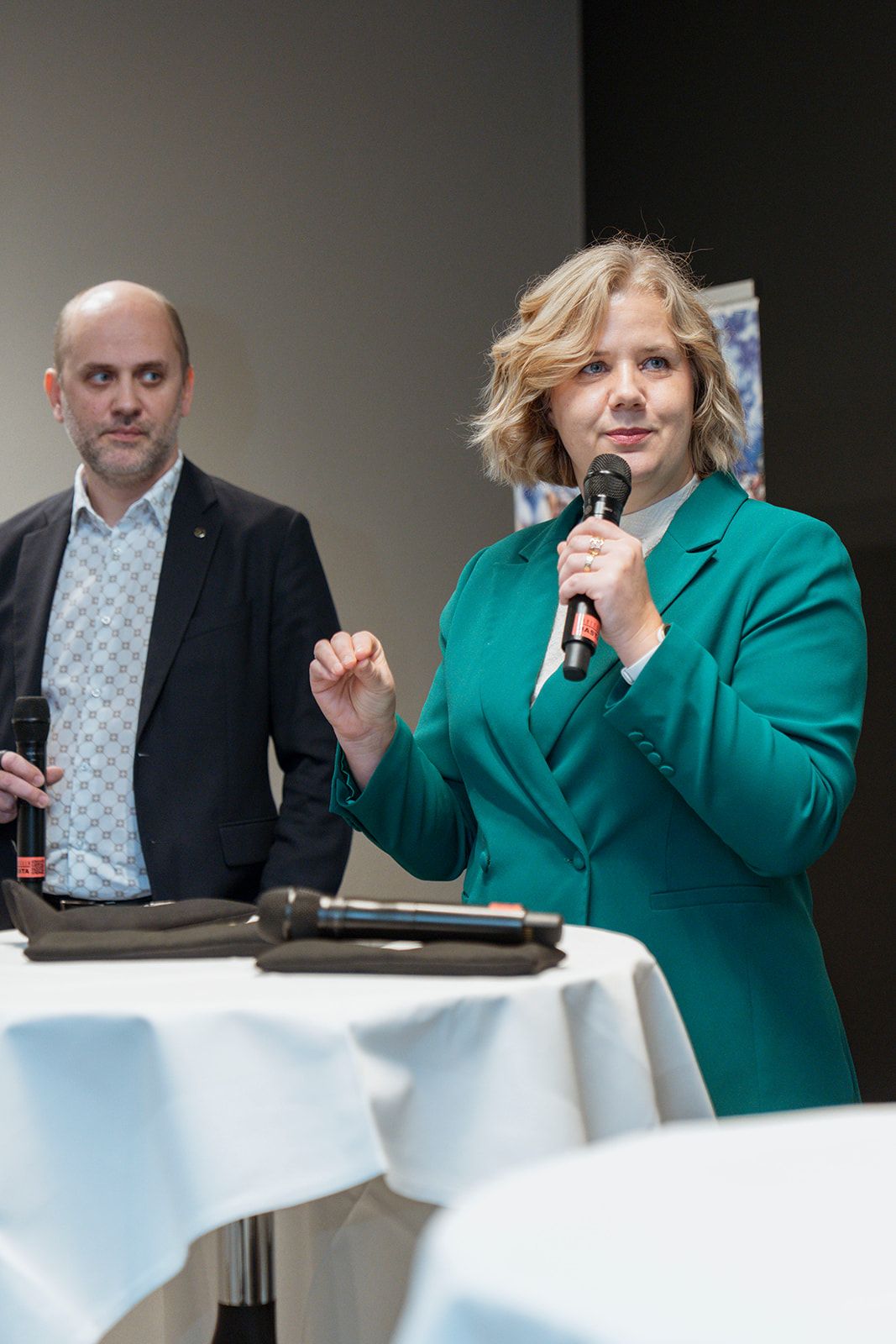 Mihkel Tikk, Deputy Commander Cyber Command Estonian Defence Forces und Doris Põld, CEO ITL Estonia & Vizepräsidentin